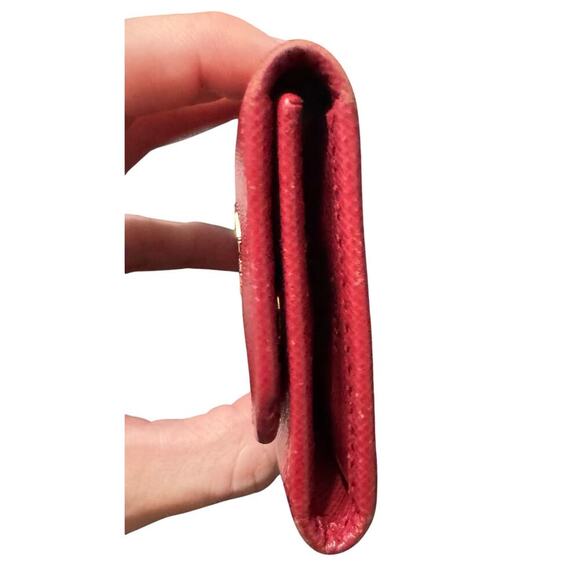 Auth Prada Red Saffiano Leather Key Holder Case 6 Ring - Picture 10 of 15